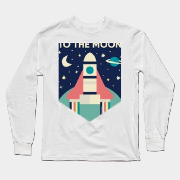 The moon Long Sleeve T-Shirt by simsim